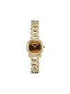 Ferragamo Gancini Twisted Chain Watch In Gold