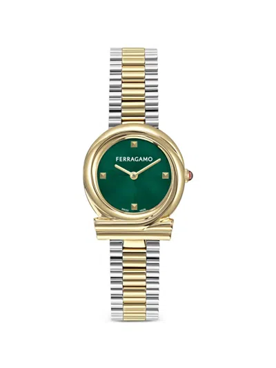 Ferragamo Gancini Twisted 28mm Watch In Multi