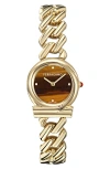 Ferragamo Gancini Twisted Chain Watch In Gold