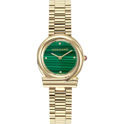 FERRAGAMO FERRAGAMO GANCINI TWISTED BRACELET WATCH, 28MM