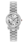Ferragamo Gancini Twisted Bracelet Watch In Stainless Steel