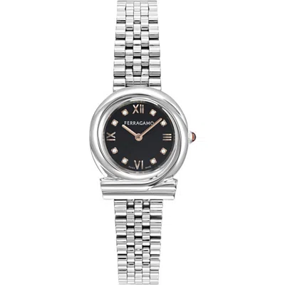 Ferragamo Gancini Twisted Watch In Metallic