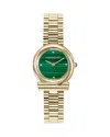 Ferragamo Ronda Gancini 28mm In Green/gold