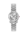 Ferragamo Gancini Twisted Bracelet Watch In Silver