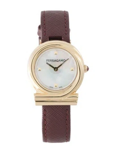 Pre-owned Ferragamo Gancini Twisted Watch In Multi