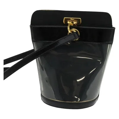 Pre-owned Ferragamo Gancini Vinyl Clutch Bag ()