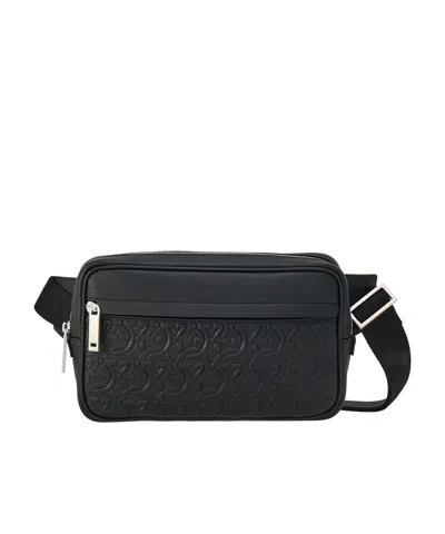 Ferragamo Gancini Waist Bag In Black