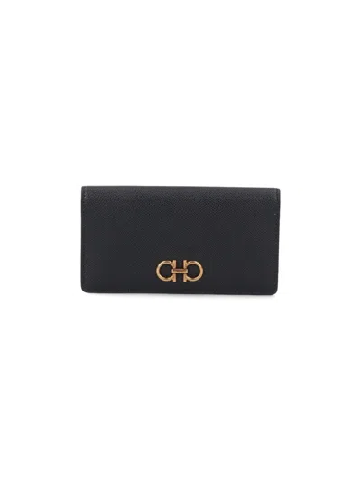 Ferragamo Gancini" Wallet - Black