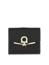 Ferragamo Gancini Wallet Gold-tone Hardware