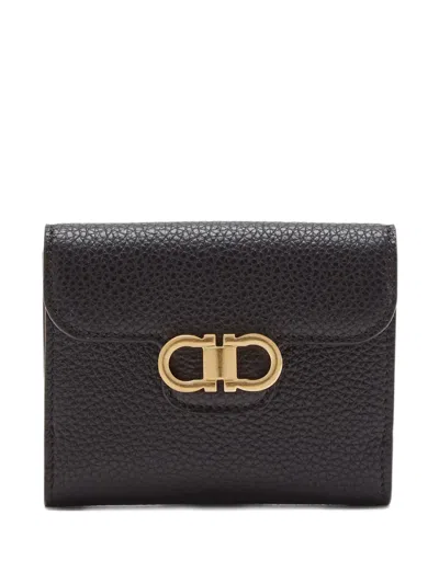 Ferragamo Gancini Wallet In Black