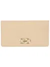 Ferragamo Gancini Wallet Gold-tone Hardware In Neutral