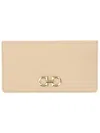 Ferragamo Gancini Wallet Gold-tone Hardware In Neutral