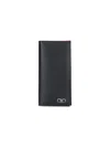 Ferragamo Half-fold Wallet In Black