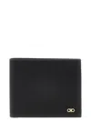 Ferragamo Micro Gancio Grained Leather Bi-fold Wallet