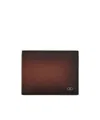 Ferragamo Leather Wallet Micro Gancio Wallets Brown In Brown