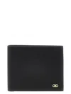 Ferragamo Gancini Bi-fold Wallet In Grained Leather