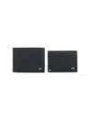Ferragamo Gancini" Wallet And Card Holder Set - Black
