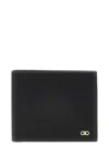 Ferragamo Logo Plaque Bi-fold Wallet In Black