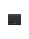 Ferragamo Gancini Wallet In Blue