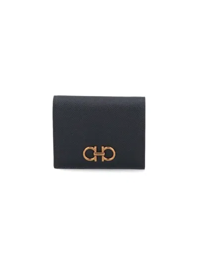 Ferragamo Gancini Wallet In Blue