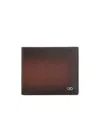 Ferragamo Leather Wallet Micro Gancio Wallets Brown In Black