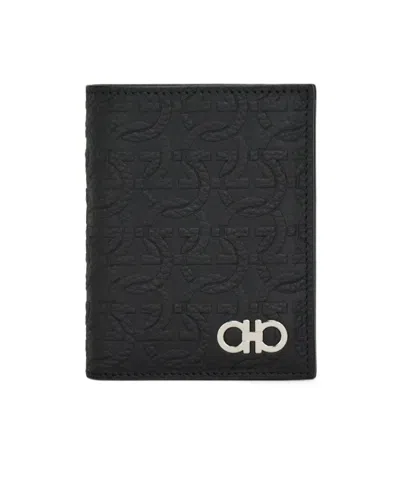 Ferragamo Gancini Wallet In Black