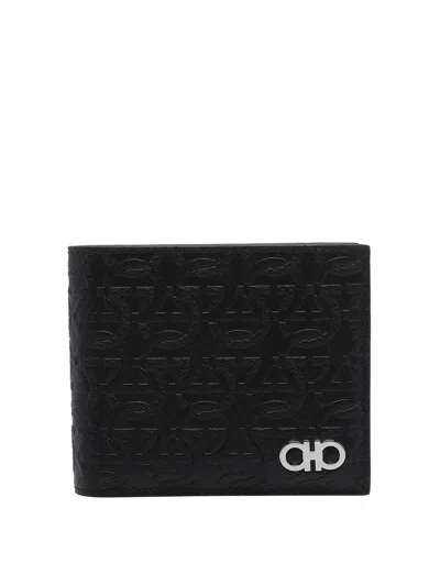 Ferragamo Gancini Wallet In Black