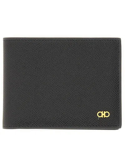 Ferragamo Gancini Wallet In Black
