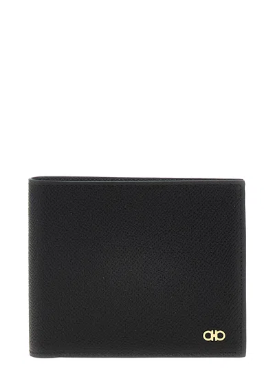 Ferragamo 'gancini' Wallet In Black