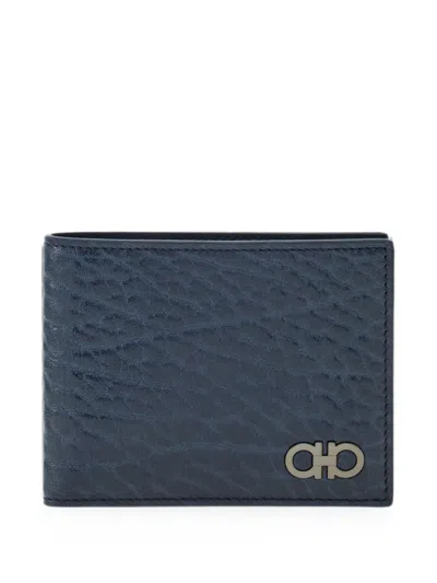 Ferragamo Gancini Wallet In Blue