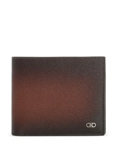 Ferragamo Gancini Wallet In Brown