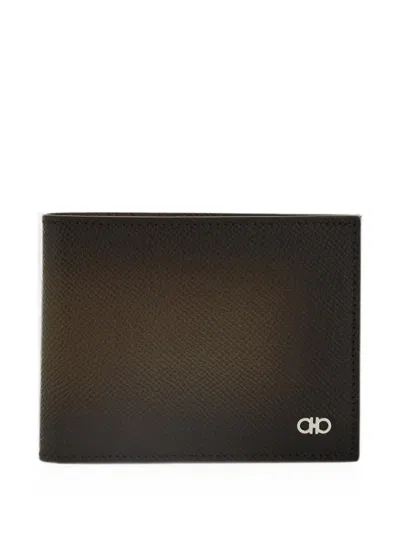 Ferragamo Gancini Wallet In Brown