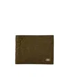 Ferragamo Gancini-plaque Wallet In Olive Green