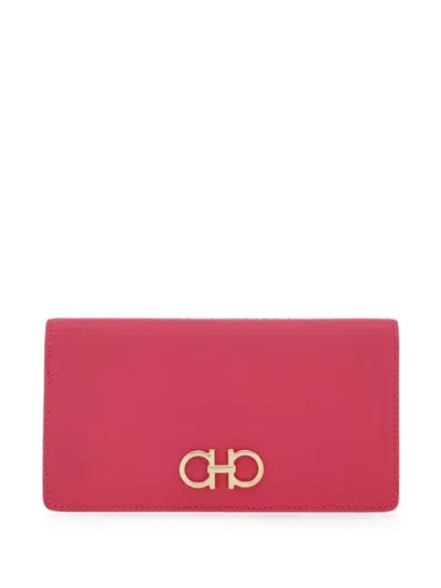 Ferragamo Gancini Wallet In Pink