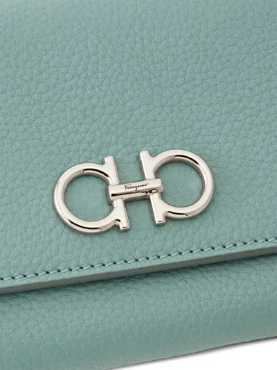 Ferragamo Gancini Wallet With Chain In Multi