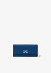 Ferragamo Gancini Wallet With Chain In Teal