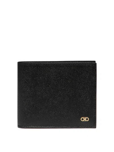 Ferragamo Gancini Wallets & Card Holders In Black