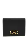 Ferragamo 'gancini' Black Bifold Wallet
