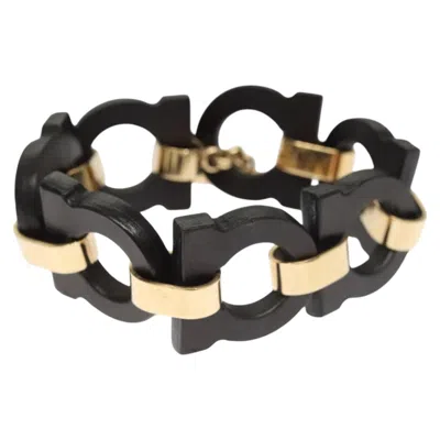Pre-owned Ferragamo Gancini Wood Bracelet Jewelry ()