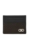 Ferragamo Gancini Woven Card Holder