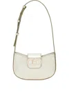 Ferragamo Double Gancini Mini Bag In White