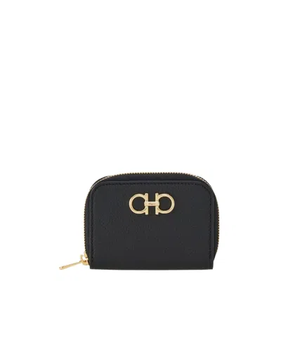 FERRAGAMO SALVATORE FERRAGAMO GANCINI ZIPPED CARD HOLDER