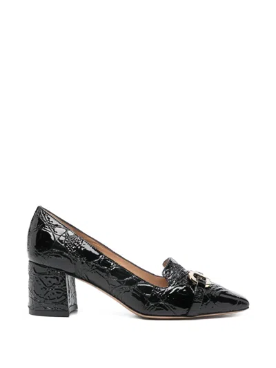 Ferragamo Gancini-buckle Pumps In Black