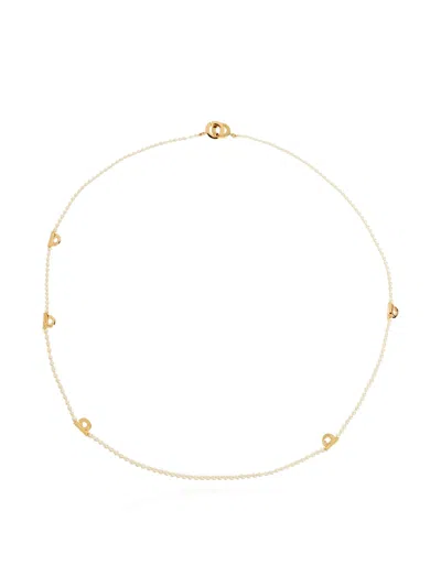 Ferragamo Gancini-detail Necklace In Gold