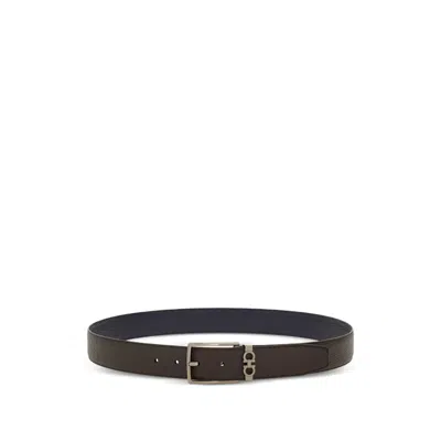Ferragamo Gancini-plaque Belt In Pink