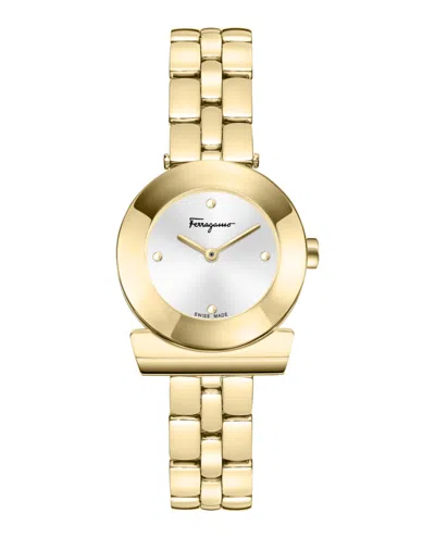Ferragamo Gancino Bracelet Watch In Gold