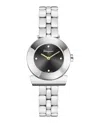 Ferragamo Gancino Bracelet Watch With Black Sunray Dial In Metallic