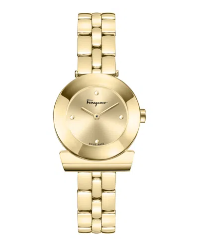 Ferragamo Gancino Bracelet Watch In Gold