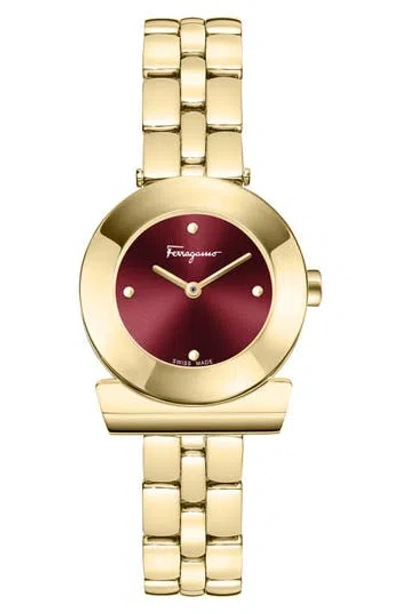 FERRAGAMO FERRAGAMO GANCINO BRACELET WATCH, 27MM