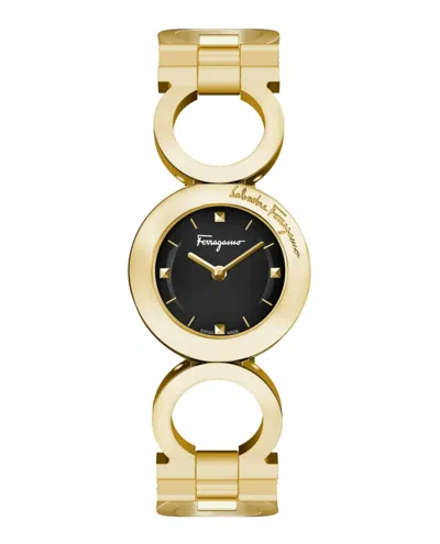 Ferragamo Gancino Bracelet Watch In Gold